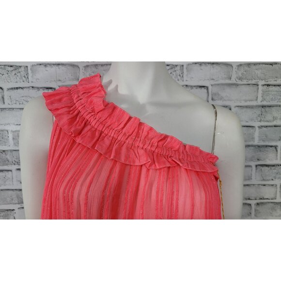 NWT Sundress Stevie Palma One Shoulder Color Block Maxi Size M/L Pink Purple - Picture 4 of 10